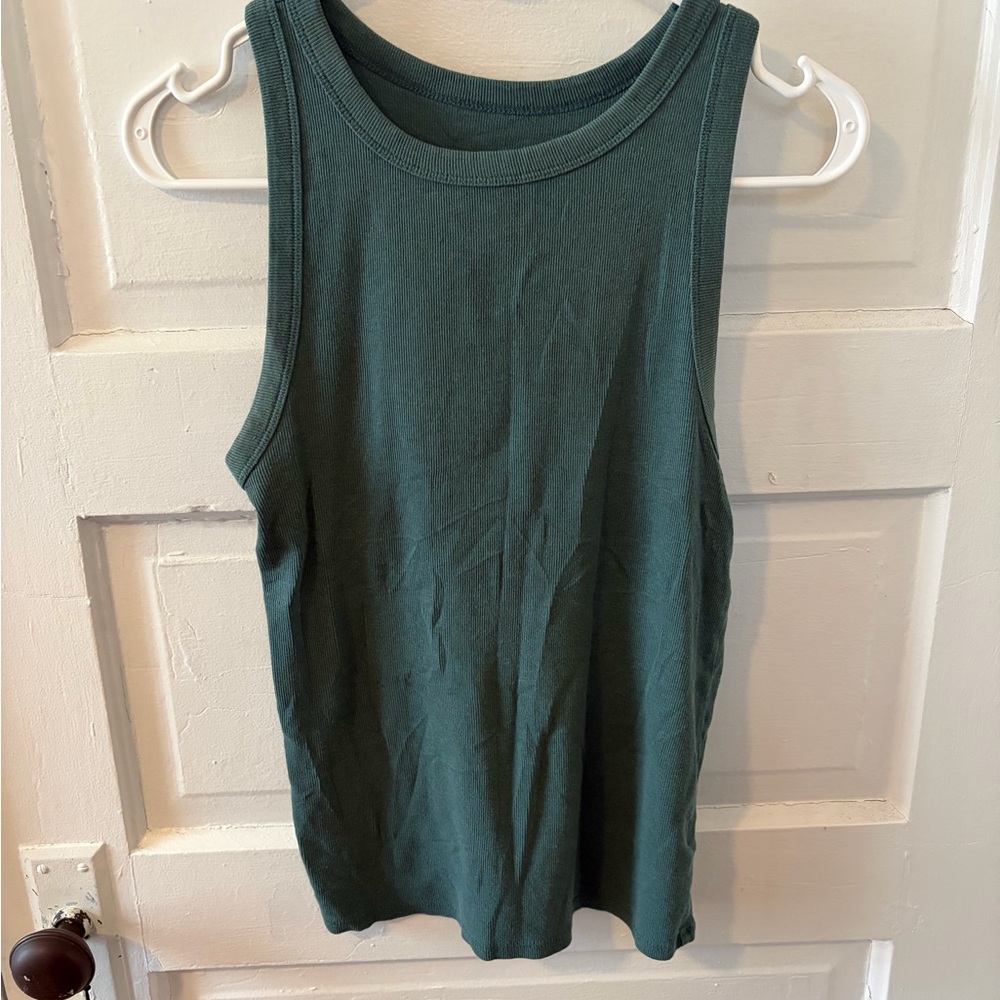 A New Day Dark Green Tank Top